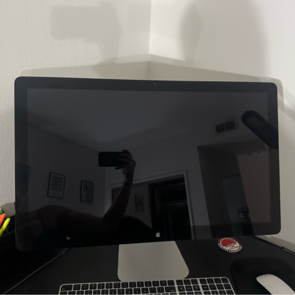Apple Black External Monitor with Sleek Design